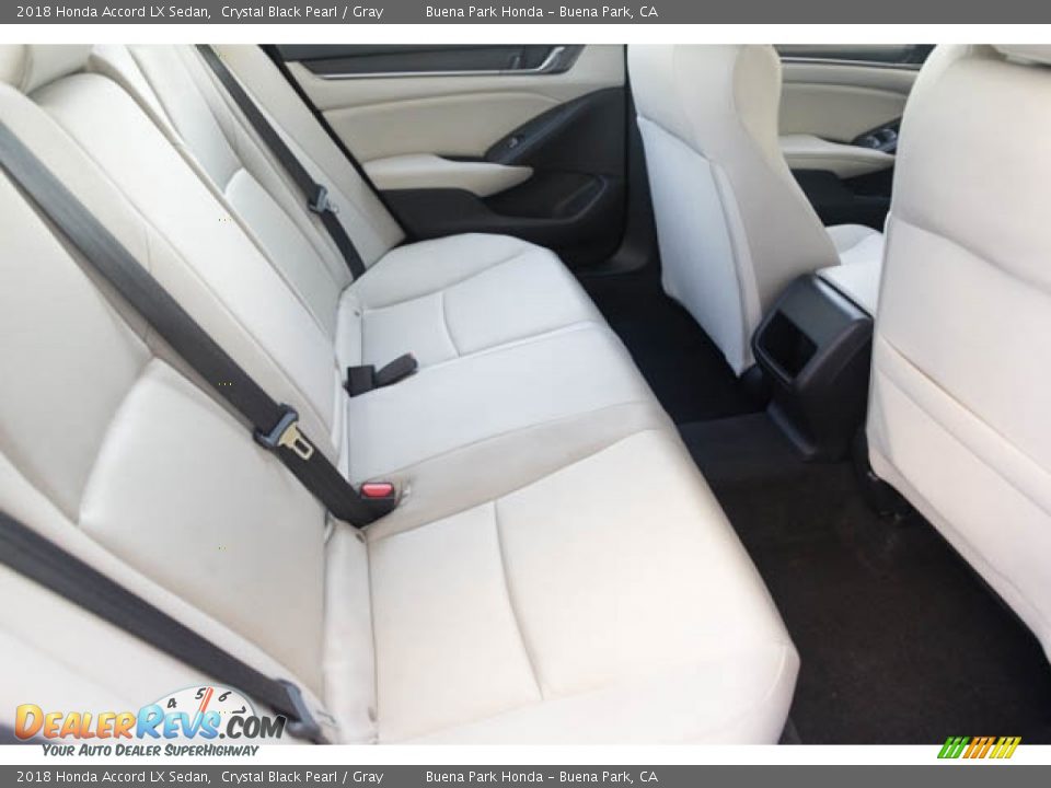 2018 Honda Accord LX Sedan Crystal Black Pearl / Gray Photo #24