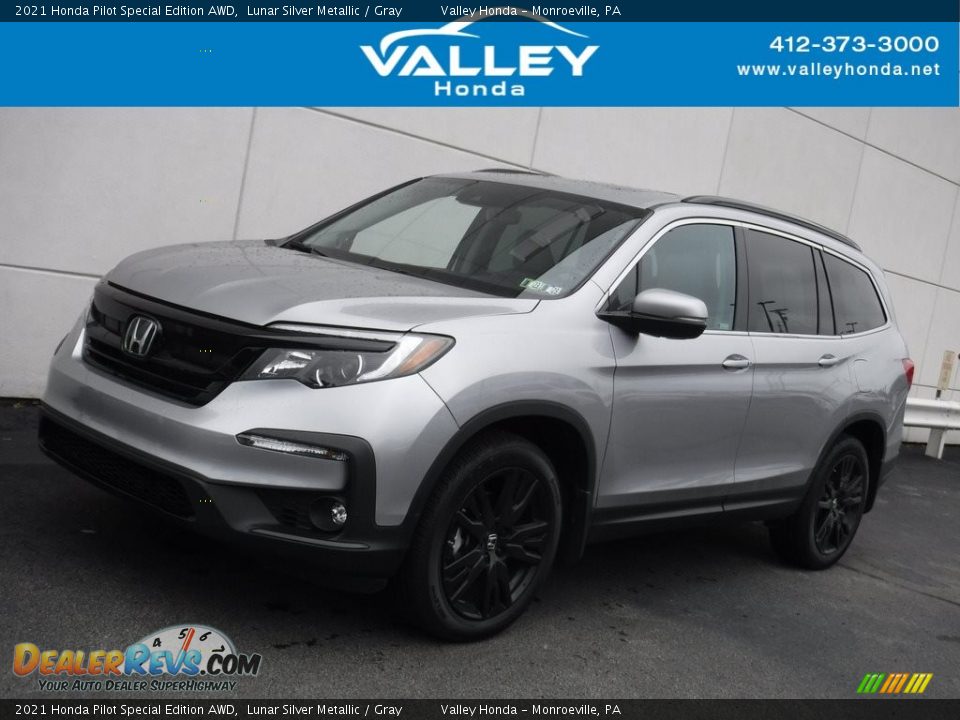 2021 Honda Pilot Special Edition AWD Lunar Silver Metallic / Gray Photo #1