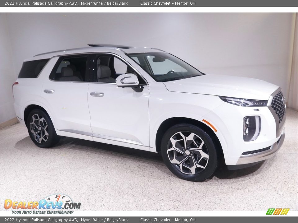 2022 Hyundai Palisade Calligraphy AWD Hyper White / Beige/Black Photo #1