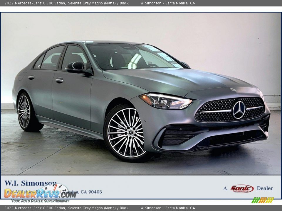 2022 Mercedes-Benz C 300 Sedan Selenite Gray Magno (Matte) / Black Photo #1