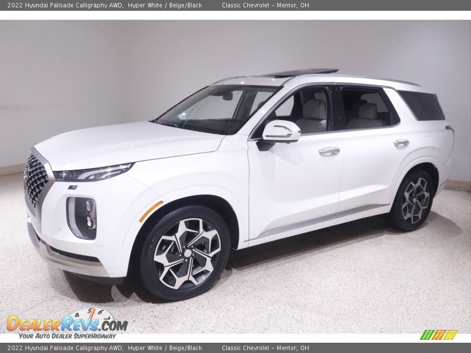 2022 Hyundai Palisade Calligraphy AWD Hyper White / Beige/Black Photo #3