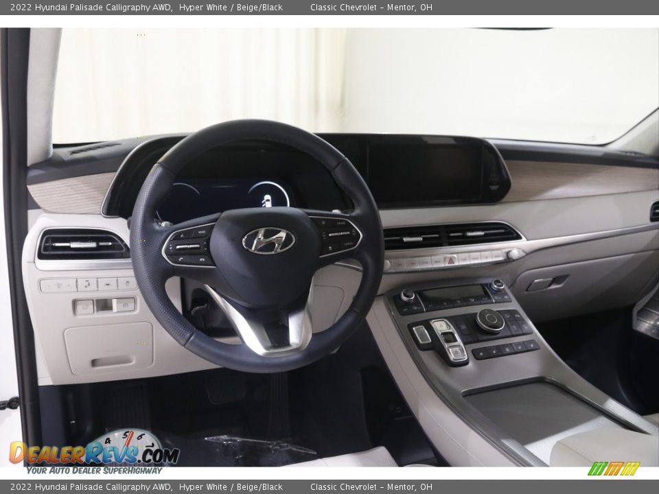 2022 Hyundai Palisade Calligraphy AWD Hyper White / Beige/Black Photo #6