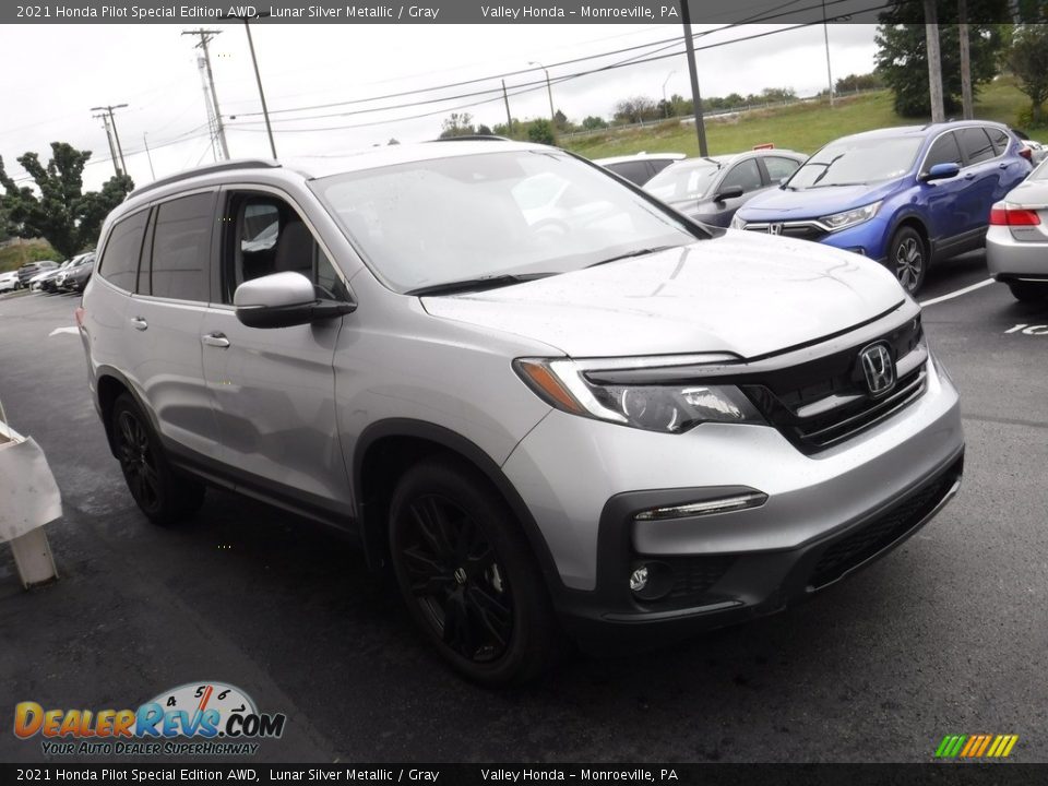 2021 Honda Pilot Special Edition AWD Lunar Silver Metallic / Gray Photo #6