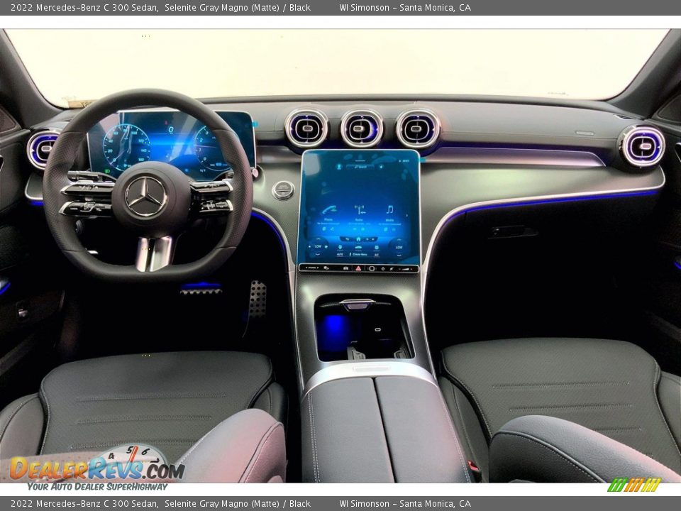 Black Interior - 2022 Mercedes-Benz C 300 Sedan Photo #6