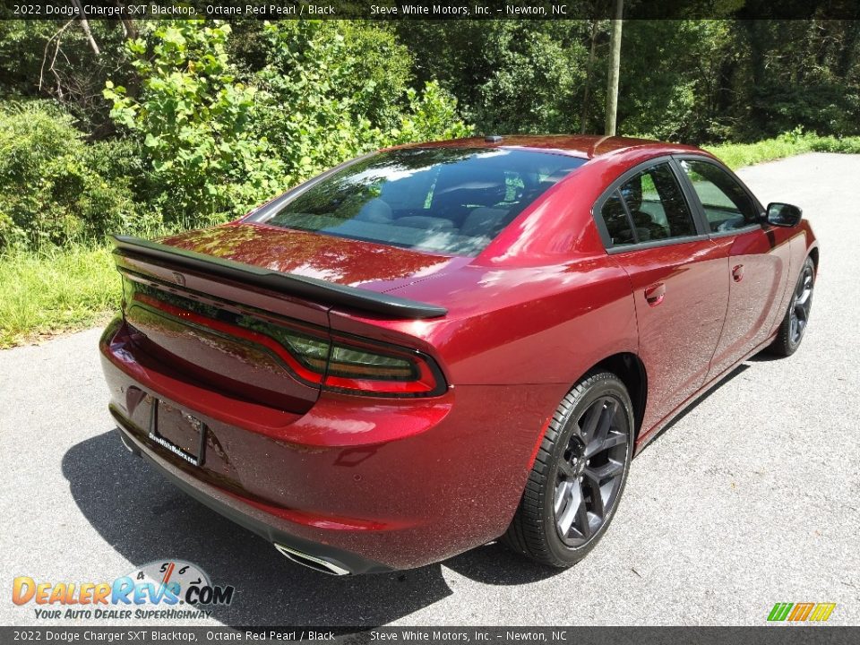 2022 Dodge Charger SXT Blacktop Octane Red Pearl / Black Photo #6