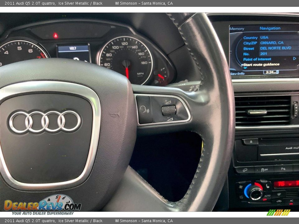 2011 Audi Q5 2.0T quattro Ice Silver Metallic / Black Photo #22