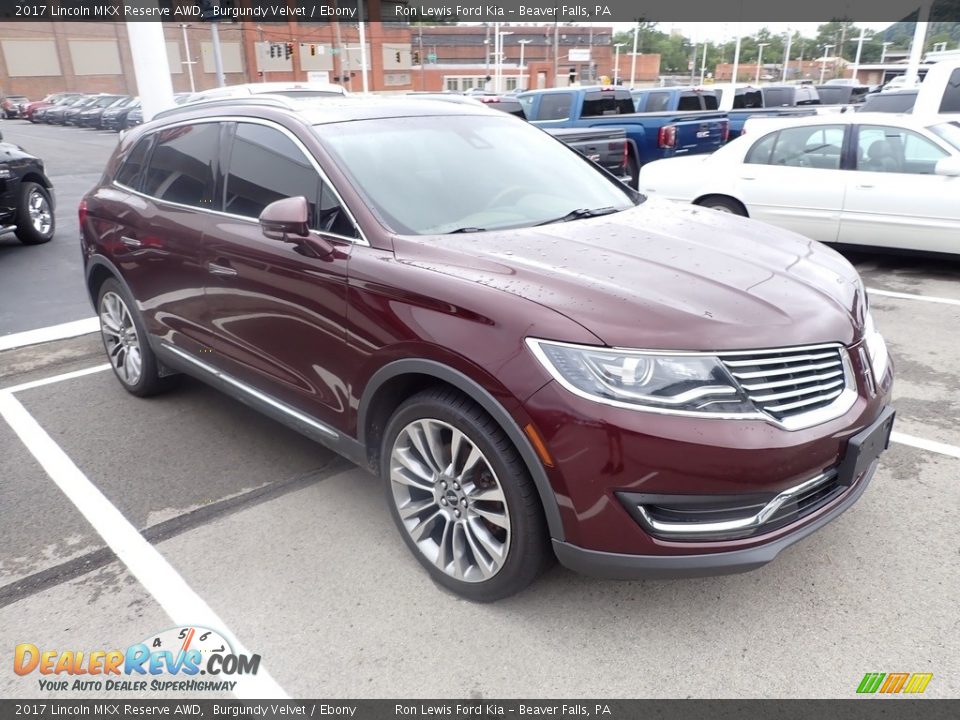 2017 Lincoln MKX Reserve AWD Burgundy Velvet / Ebony Photo #3