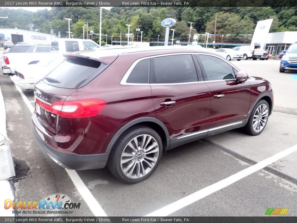 2017 Lincoln MKX Reserve AWD Burgundy Velvet / Ebony Photo #4