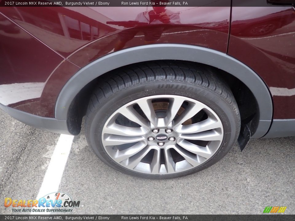 2017 Lincoln MKX Reserve AWD Burgundy Velvet / Ebony Photo #5