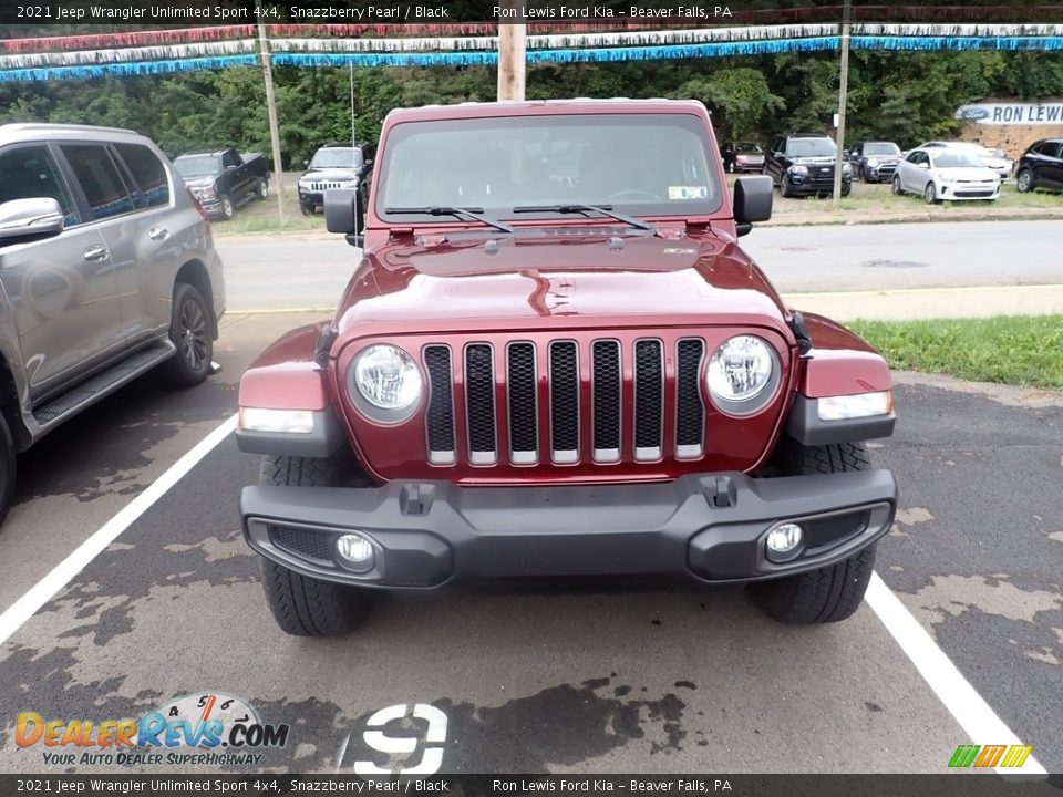 2021 Jeep Wrangler Unlimited Sport 4x4 Snazzberry Pearl / Black Photo #2