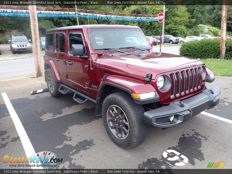 2021 Jeep Wrangler Unlimited Sport 4x4 Snazzberry Pearl / Black Photo #3