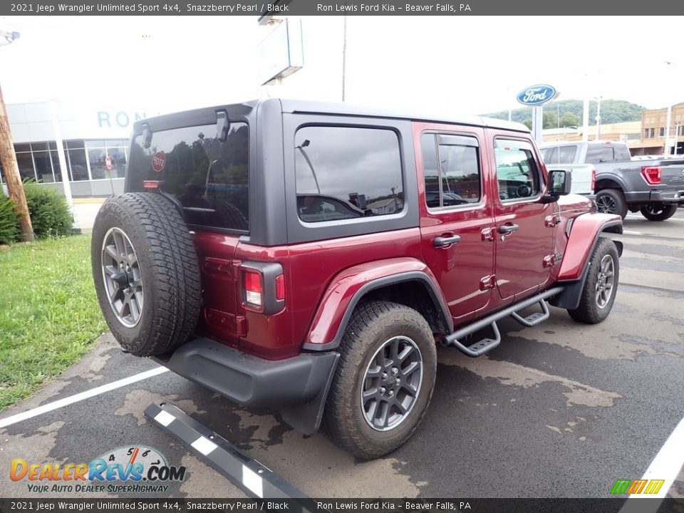 2021 Jeep Wrangler Unlimited Sport 4x4 Snazzberry Pearl / Black Photo #4