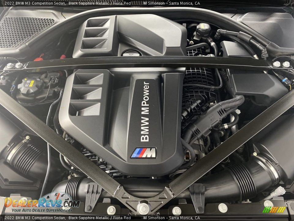 2022 BMW M3 Competition Sedan 3.0 Liter M TwinPower Turbocharged DOHC 24-Valve Inline 6 Cylinder Engine Photo #11