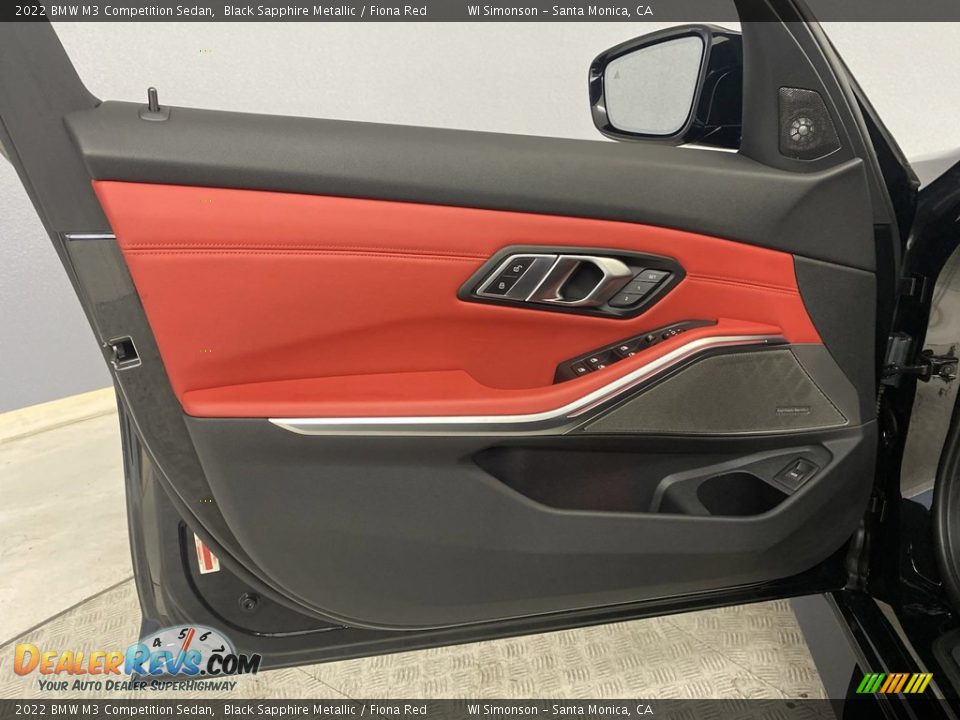 Door Panel of 2022 BMW M3 Competition Sedan Photo #12