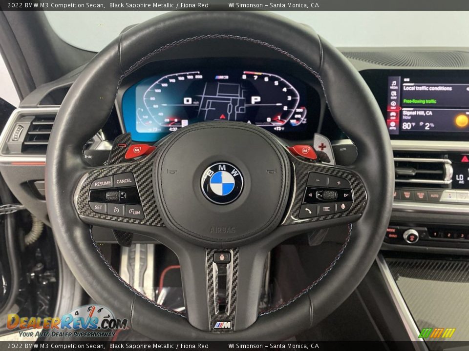 2022 BMW M3 Competition Sedan Steering Wheel Photo #17