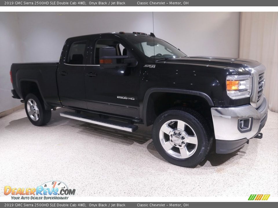 Onyx Black 2019 GMC Sierra 2500HD SLE Double Cab 4WD Photo #1