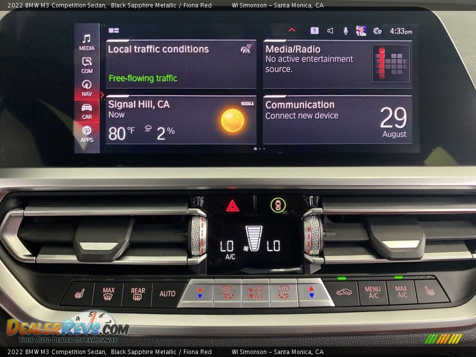 Controls of 2022 BMW M3 Competition Sedan Photo #22