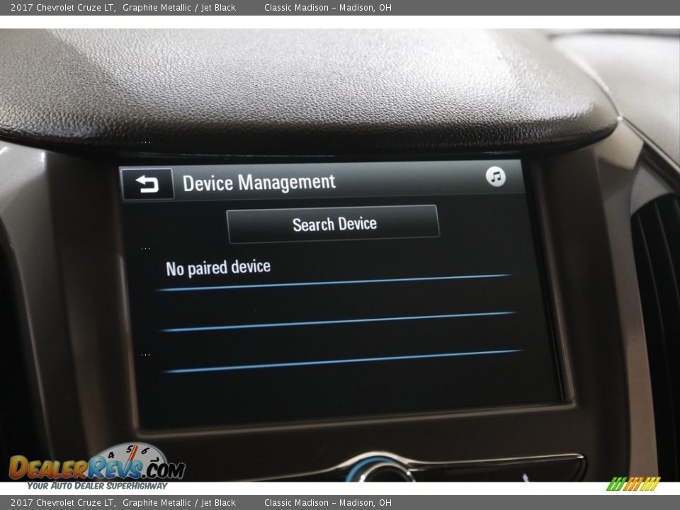 2017 Chevrolet Cruze LT Graphite Metallic / Jet Black Photo #11