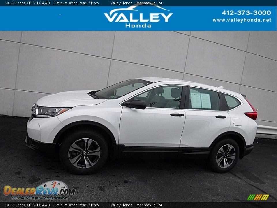 2019 Honda CR-V LX AWD Platinum White Pearl / Ivory Photo #2