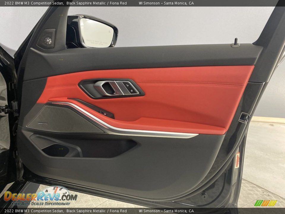 Door Panel of 2022 BMW M3 Competition Sedan Photo #30