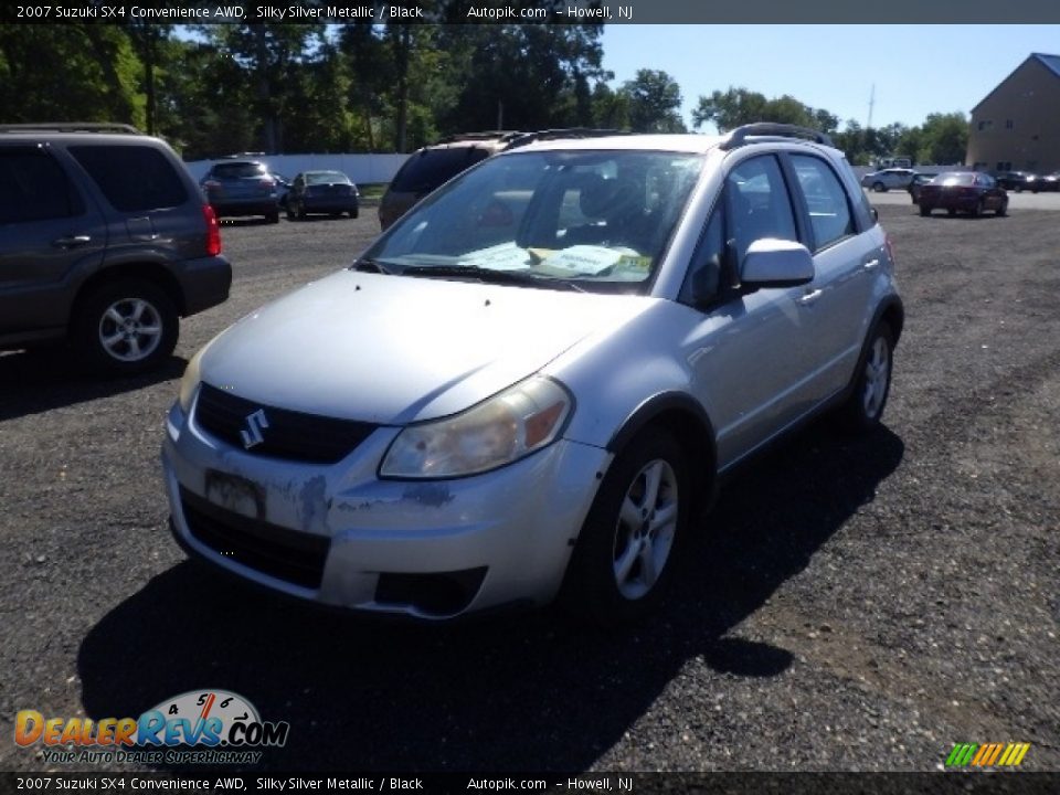 2007 Suzuki SX4 Convenience AWD Silky Silver Metallic / Black Photo #1