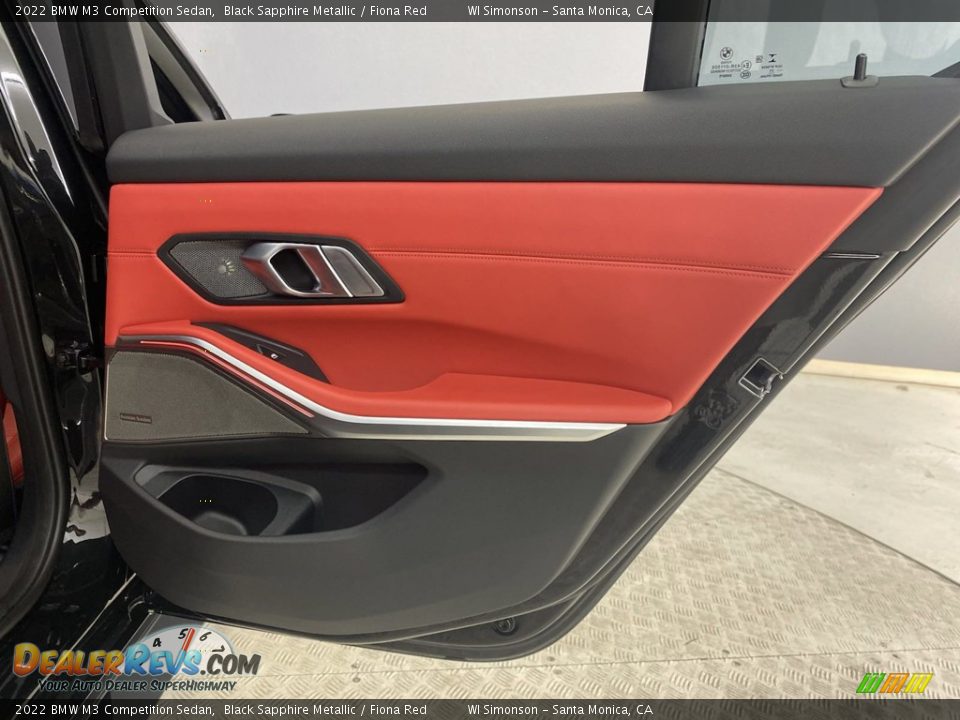 Door Panel of 2022 BMW M3 Competition Sedan Photo #33