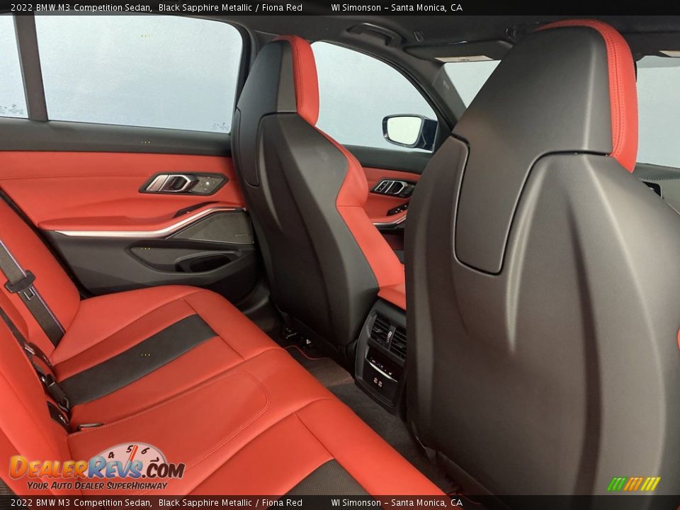 Rear Seat of 2022 BMW M3 Competition Sedan Photo #34