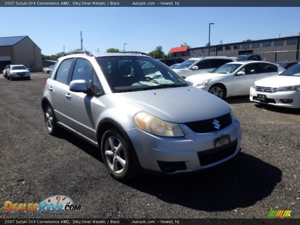 2007 Suzuki SX4 Convenience AWD Silky Silver Metallic / Black Photo #3