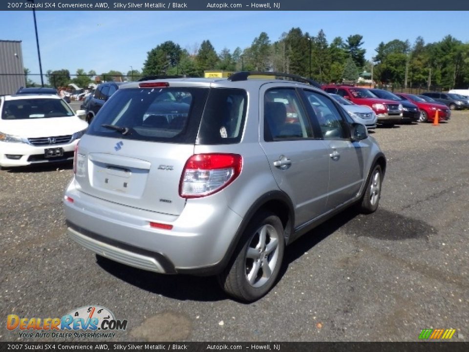 2007 Suzuki SX4 Convenience AWD Silky Silver Metallic / Black Photo #6