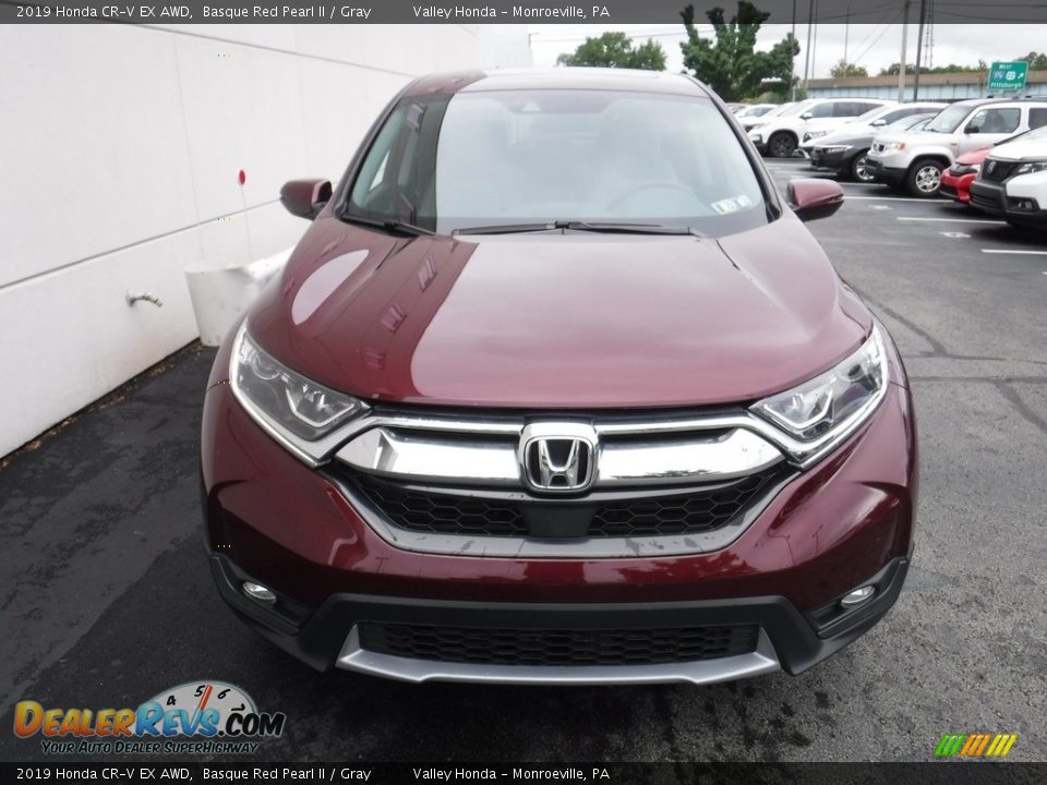 2019 Honda CR-V EX AWD Basque Red Pearl II / Gray Photo #5