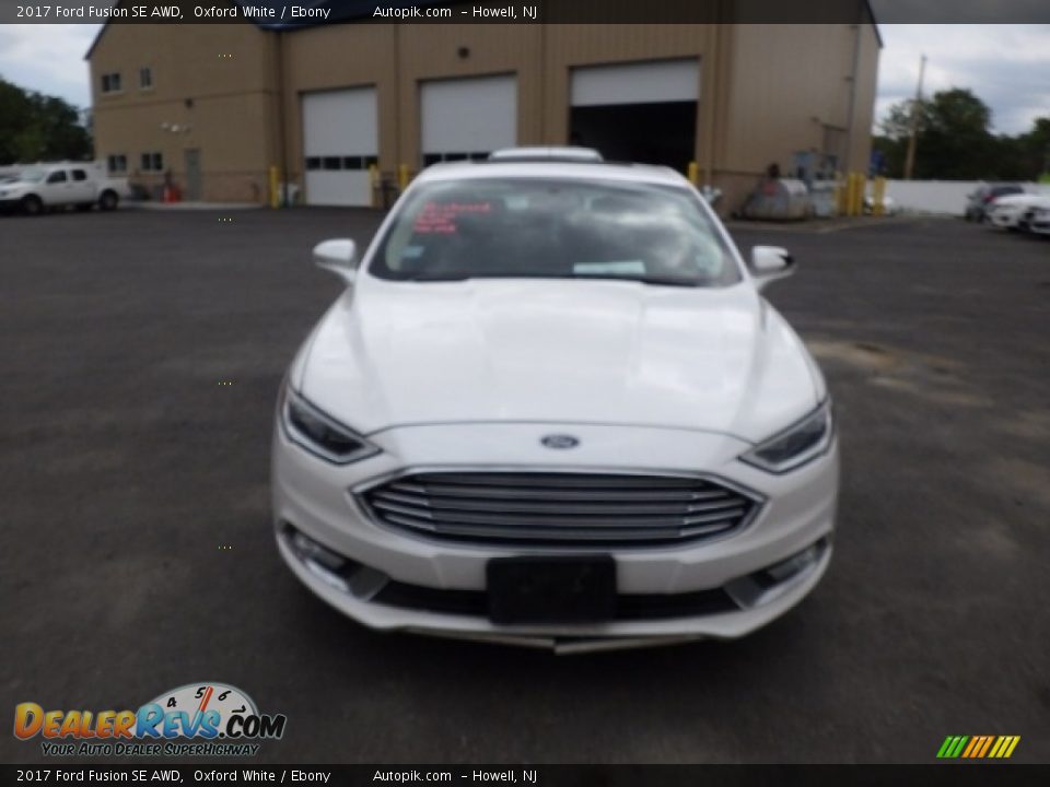 2017 Ford Fusion SE AWD Oxford White / Ebony Photo #2