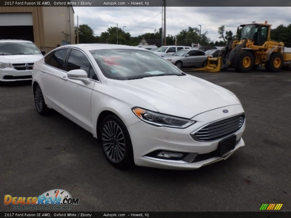 2017 Ford Fusion SE AWD Oxford White / Ebony Photo #3