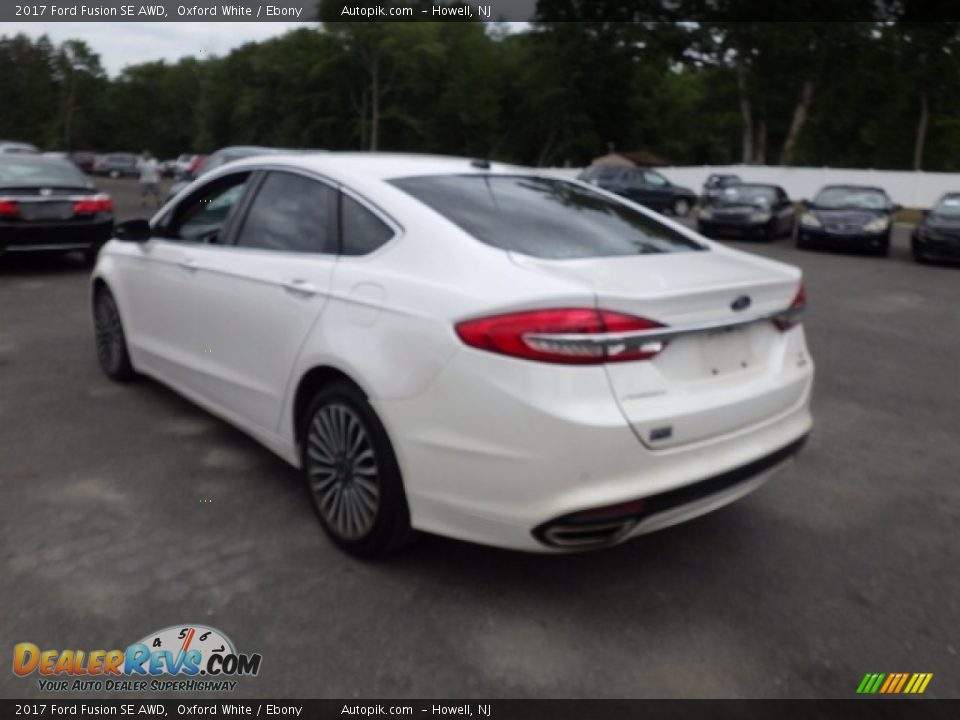 2017 Ford Fusion SE AWD Oxford White / Ebony Photo #4