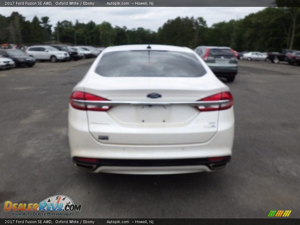 2017 Ford Fusion SE AWD Oxford White / Ebony Photo #5