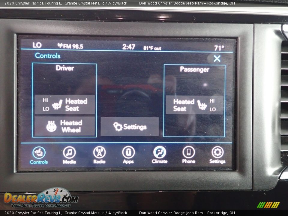 2020 Chrysler Pacifica Touring L Granite Crystal Metallic / Alloy/Black Photo #3