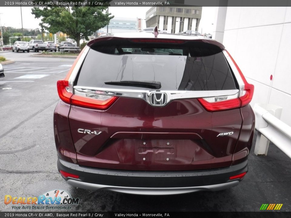 2019 Honda CR-V EX AWD Basque Red Pearl II / Gray Photo #9