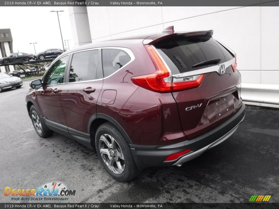 2019 Honda CR-V EX AWD Basque Red Pearl II / Gray Photo #10