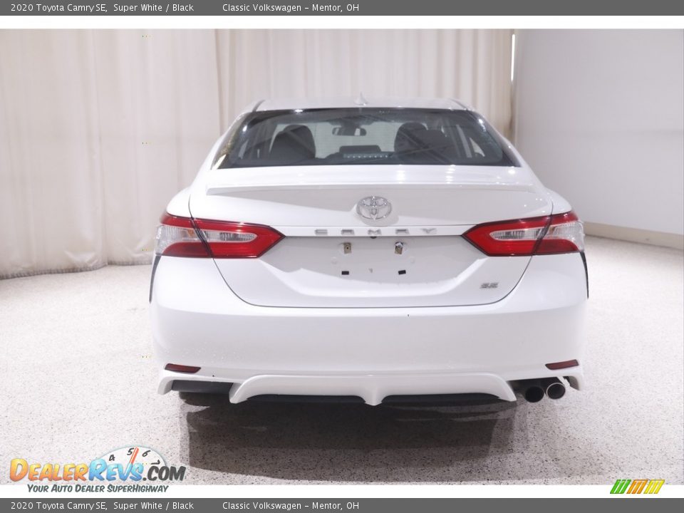 2020 Toyota Camry SE Super White / Black Photo #16