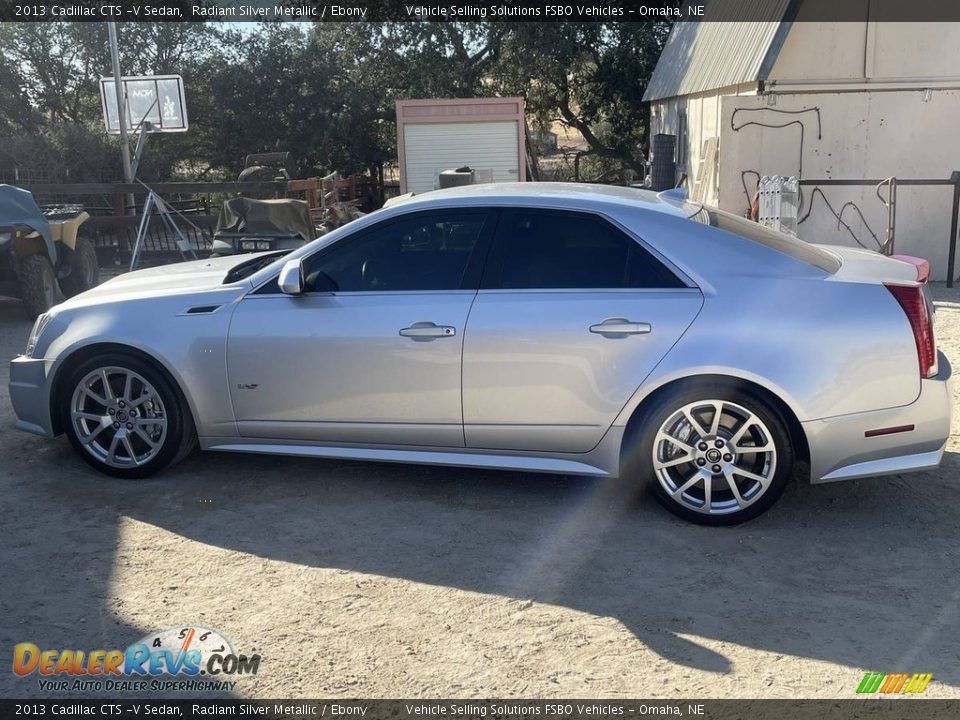 2013 Cadillac CTS -V Sedan Radiant Silver Metallic / Ebony Photo #2