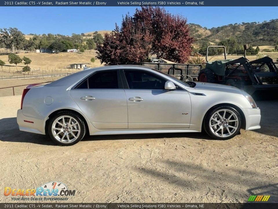 Radiant Silver Metallic 2013 Cadillac CTS -V Sedan Photo #3