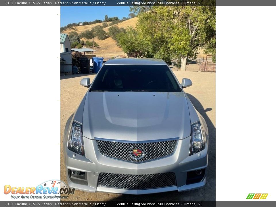 2013 Cadillac CTS -V Sedan Radiant Silver Metallic / Ebony Photo #4