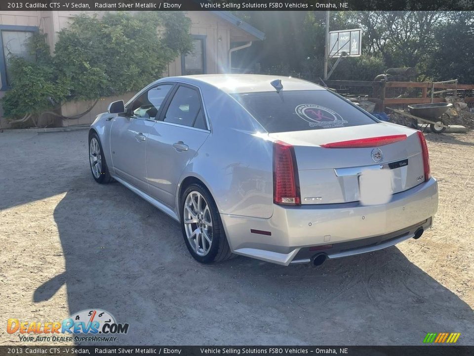 2013 Cadillac CTS -V Sedan Radiant Silver Metallic / Ebony Photo #5