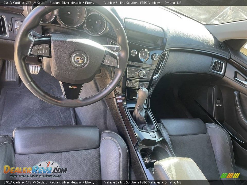 Ebony Interior - 2013 Cadillac CTS -V Sedan Photo #8