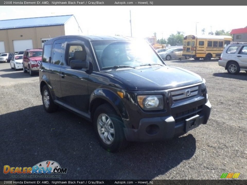 2008 Honda Element EX AWD Nighthawk Black Pearl / Gray/Black Photo #3