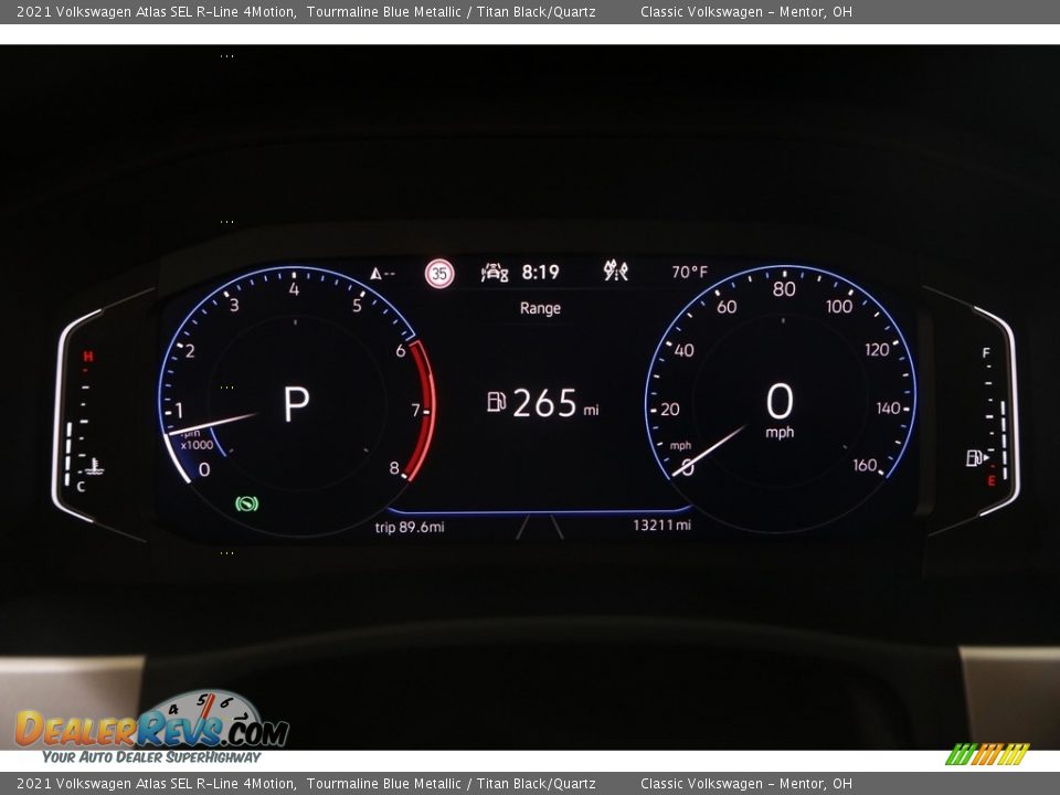 2021 Volkswagen Atlas SEL R-Line 4Motion Gauges Photo #8