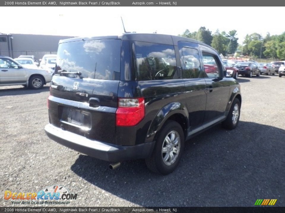 2008 Honda Element EX AWD Nighthawk Black Pearl / Gray/Black Photo #6