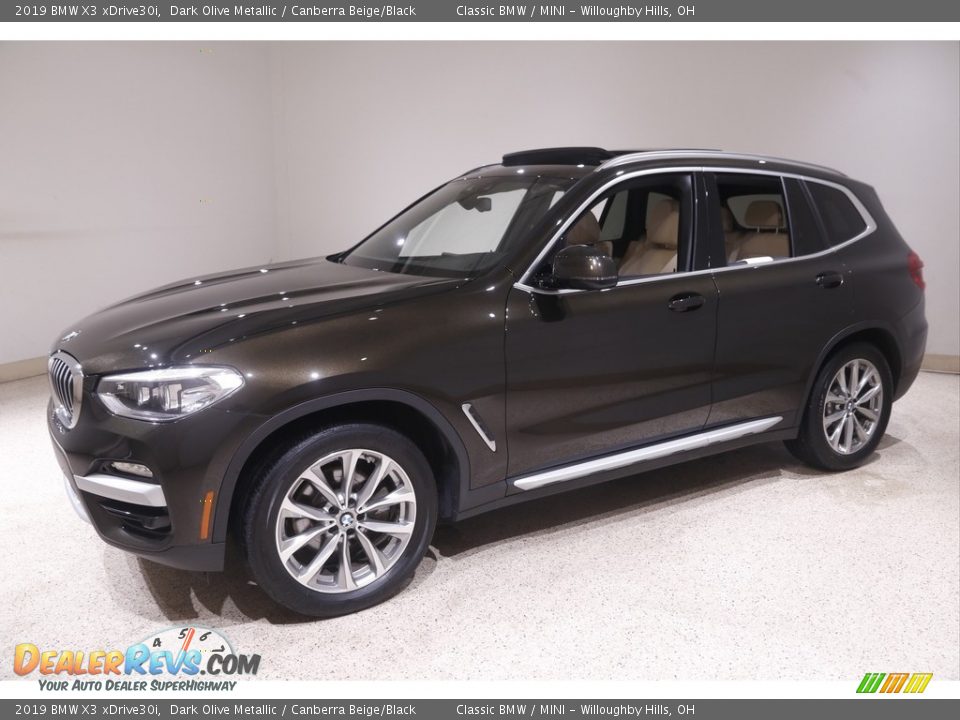 2019 BMW X3 xDrive30i Dark Olive Metallic / Canberra Beige/Black Photo #3