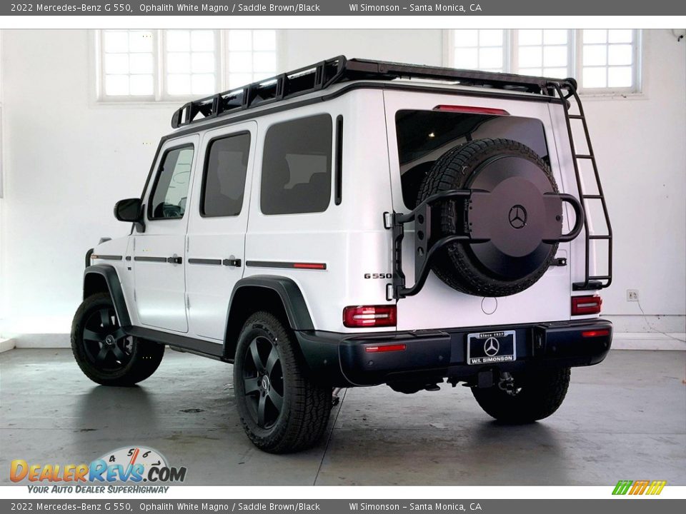 2022 Mercedes-Benz G 550 Ophalith White Magno / Saddle Brown/Black Photo #2