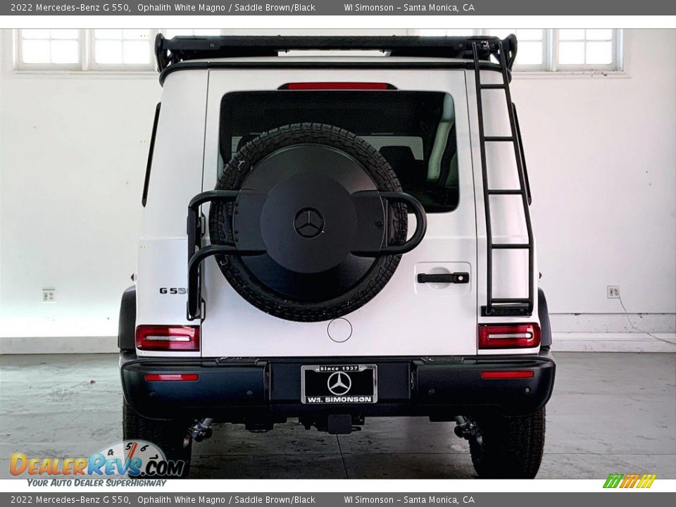 2022 Mercedes-Benz G 550 Ophalith White Magno / Saddle Brown/Black Photo #3