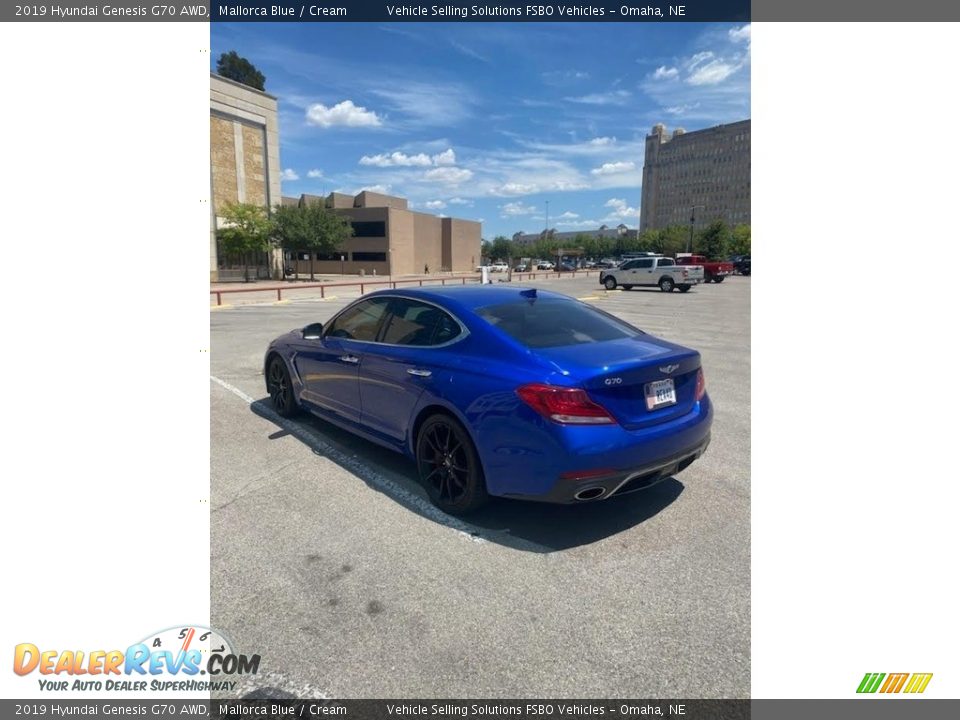 2019 Hyundai Genesis G70 AWD Mallorca Blue / Cream Photo #5